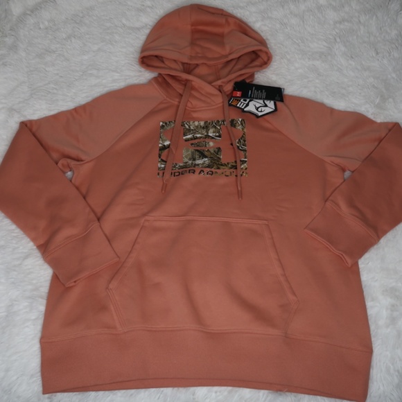 Under Armour Rival Fleece RealTree Camo Hoodie 1357938 661 Size Medium - Picture 2 of 7